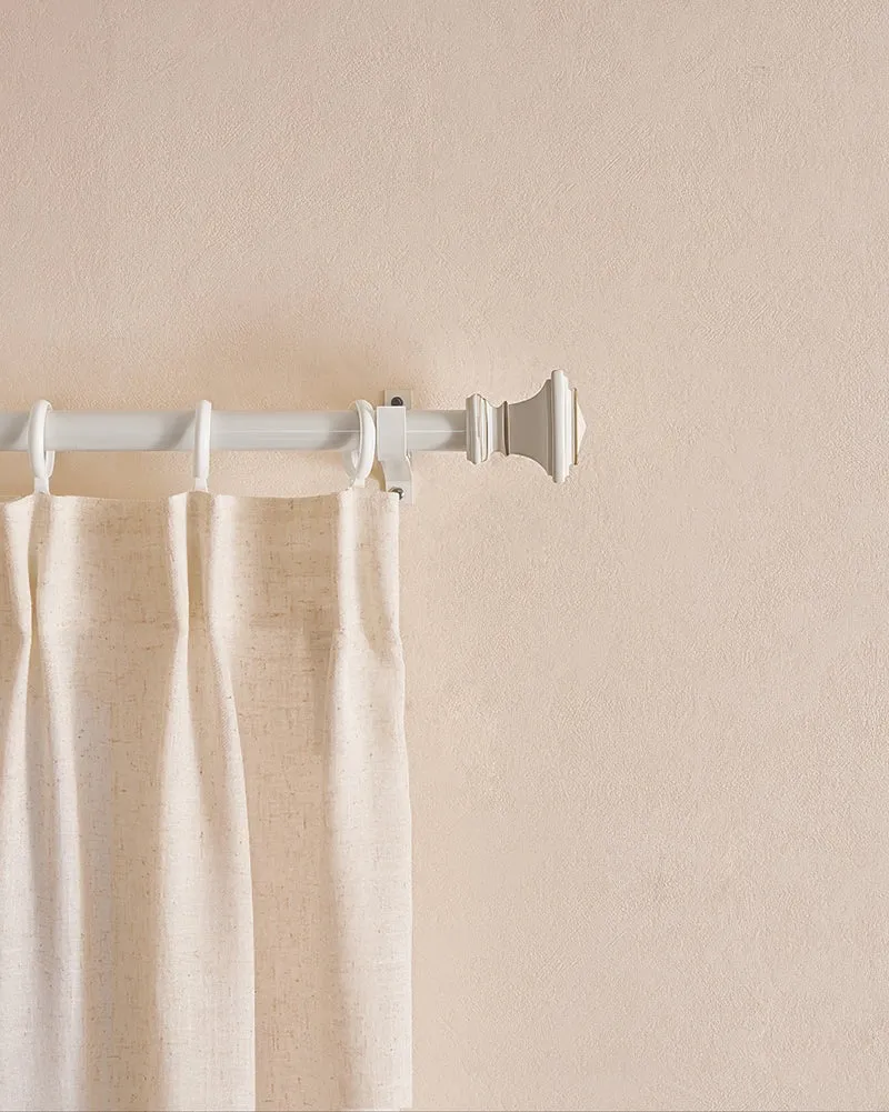 Roman Square Custom Finials Curtain Rods