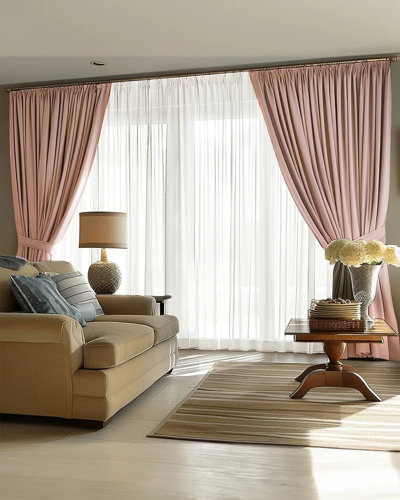 Victoria 4 Layers OEKO Heavyweight Soundproof Thermal 100% Blackout Linen Custom Curtain