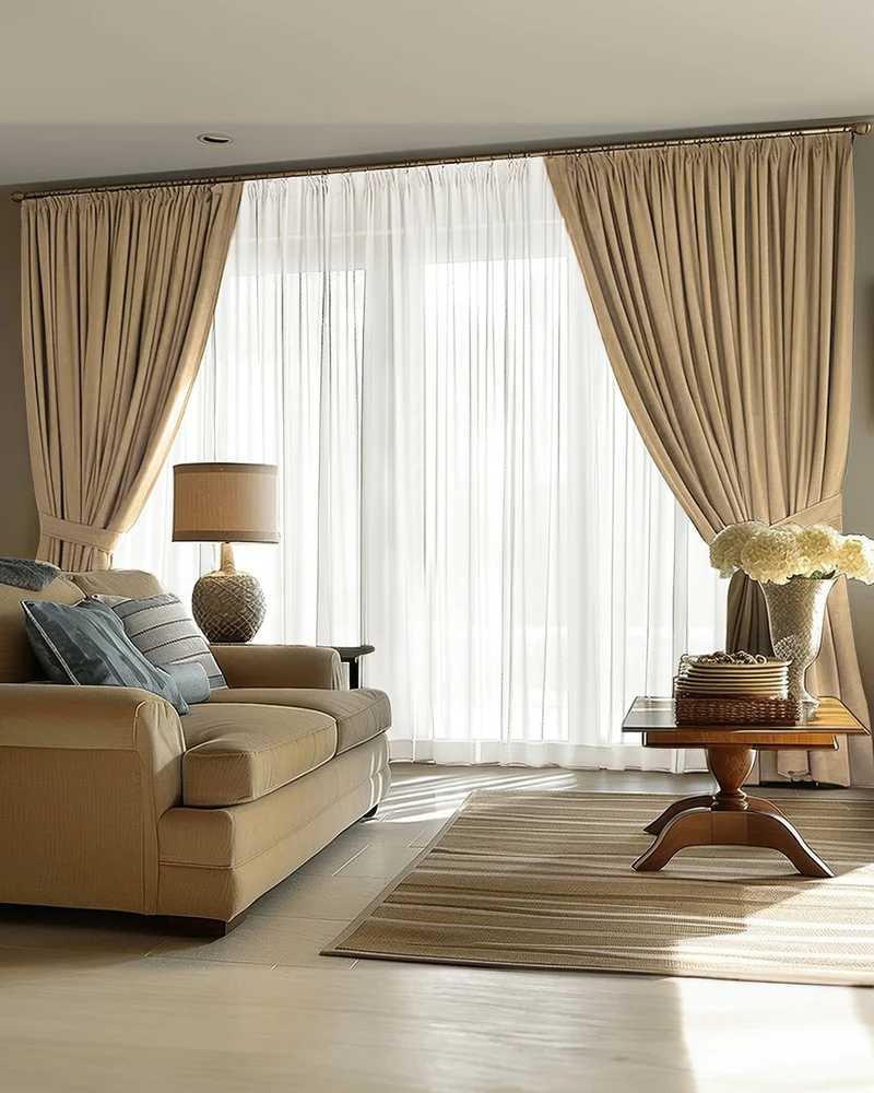 Victoria 4 Layers OEKO Heavyweight Soundproof Thermal 100% Blackout Linen Custom Curtain