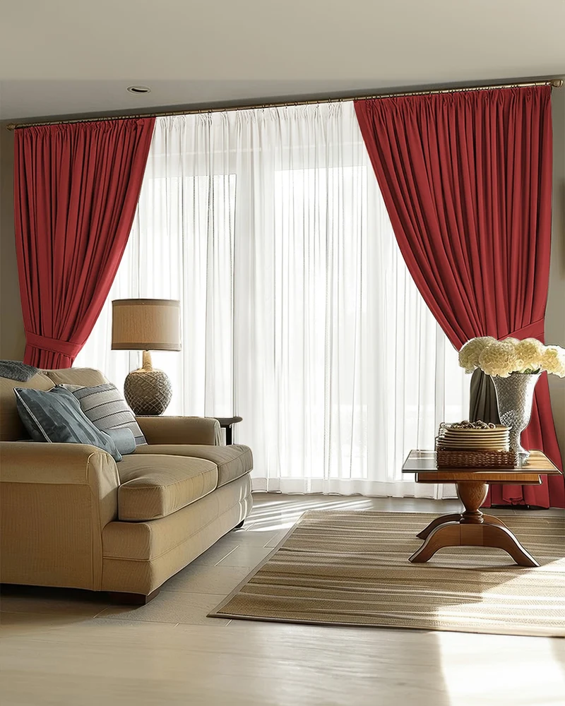 Victoria 4 Layers OEKO Heavyweight Soundproof Thermal 100% Blackout Linen Custom Curtain