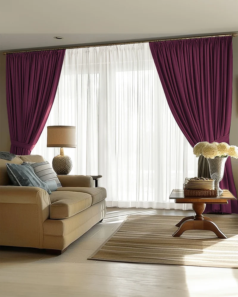 Victoria 4 Layers OEKO Heavyweight Soundproof Thermal 100% Blackout Linen Custom Curtain