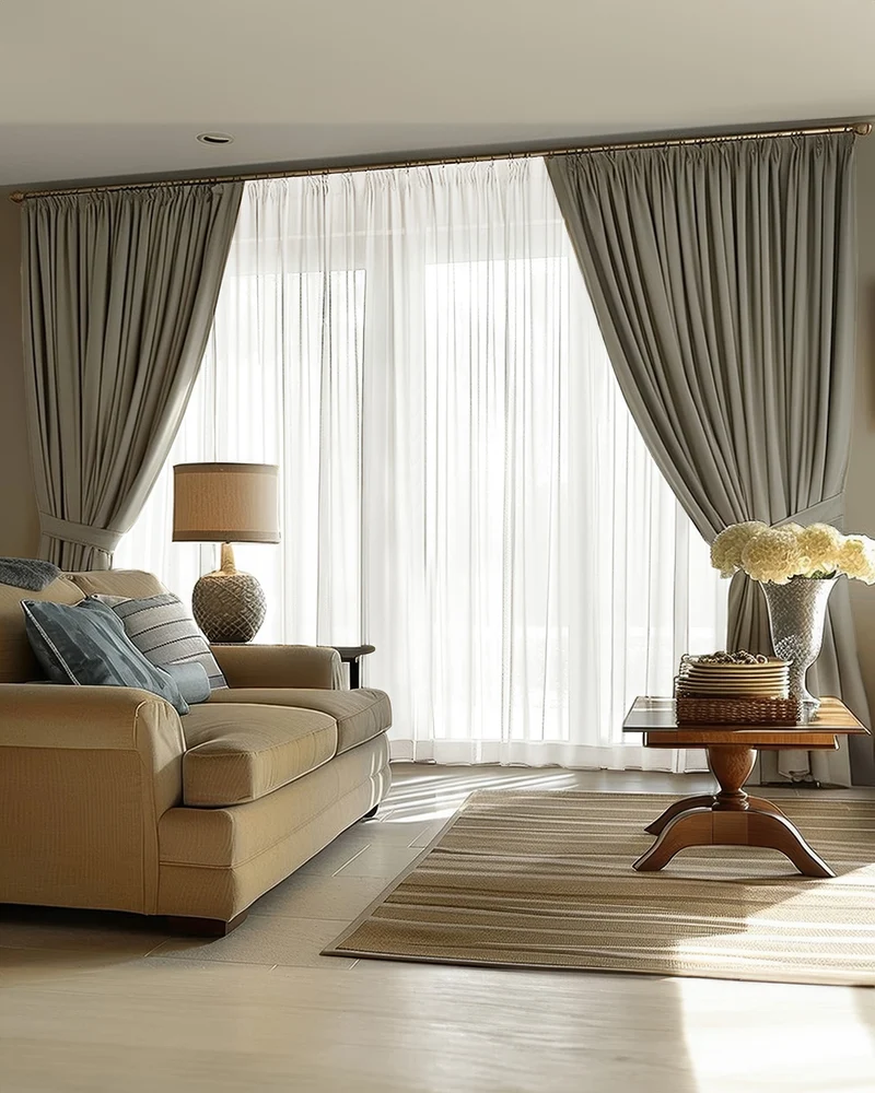 Victoria 4 Layers OEKO Heavyweight Soundproof Thermal 100% Blackout Linen Custom Curtain