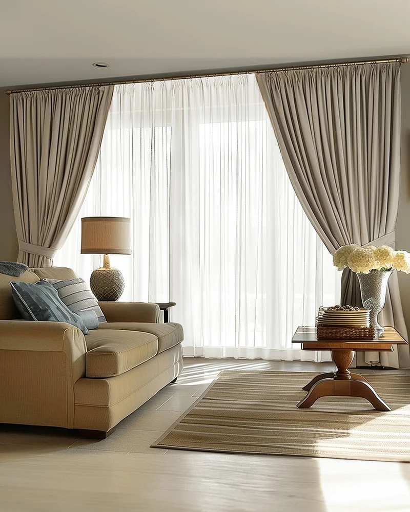 Victoria 4 Layers OEKO Heavyweight Soundproof Thermal 100% Blackout Linen Custom Curtain