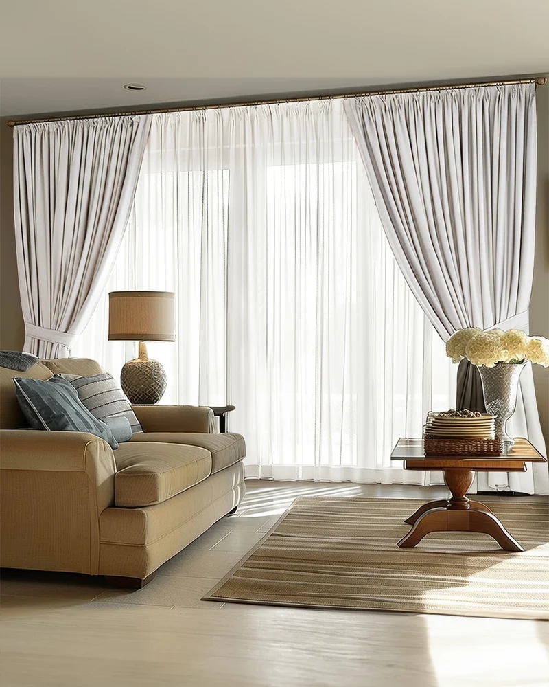 Victoria 4 Layers OEKO Heavyweight Soundproof Thermal 100% Blackout Linen Custom Curtain