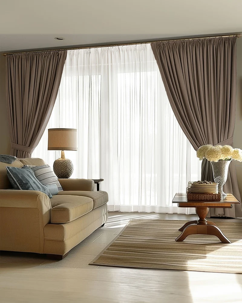 Victoria 4 Layers OEKO Heavyweight Soundproof Thermal 100% Blackout Linen Custom Curtain