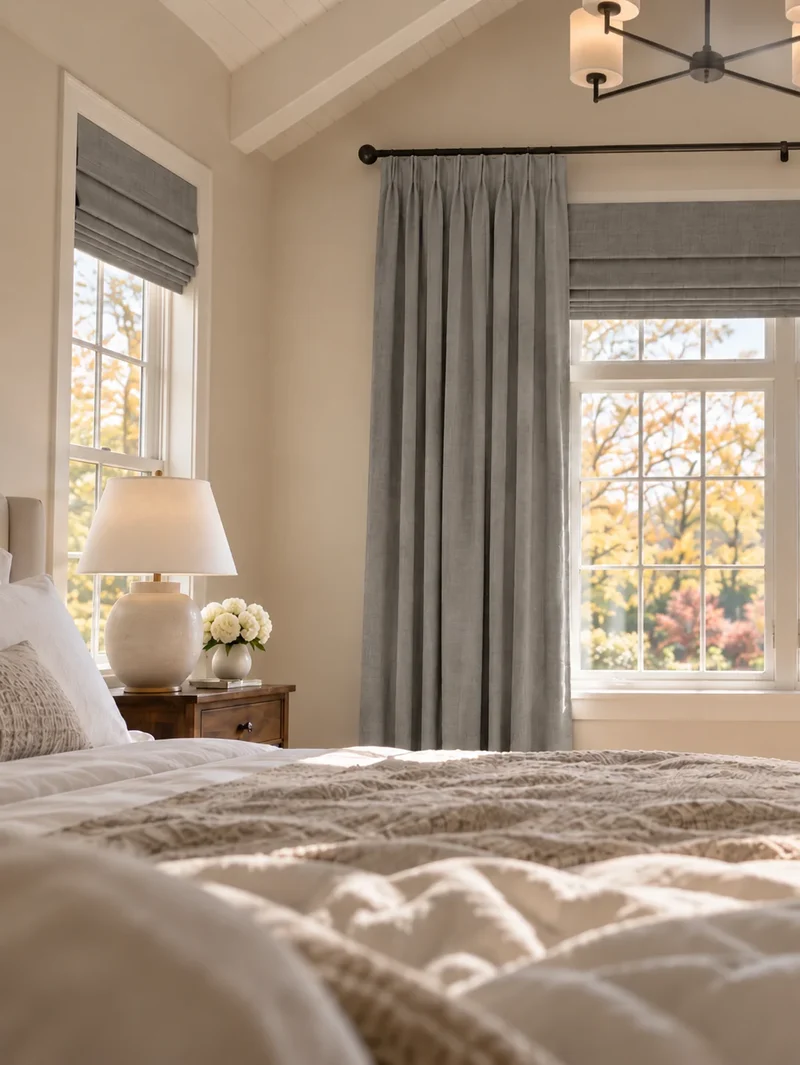 Victoria 4 Layers OEKO Heavyweight Soundproof Thermal 100% Blackout Linen Custom Curtain