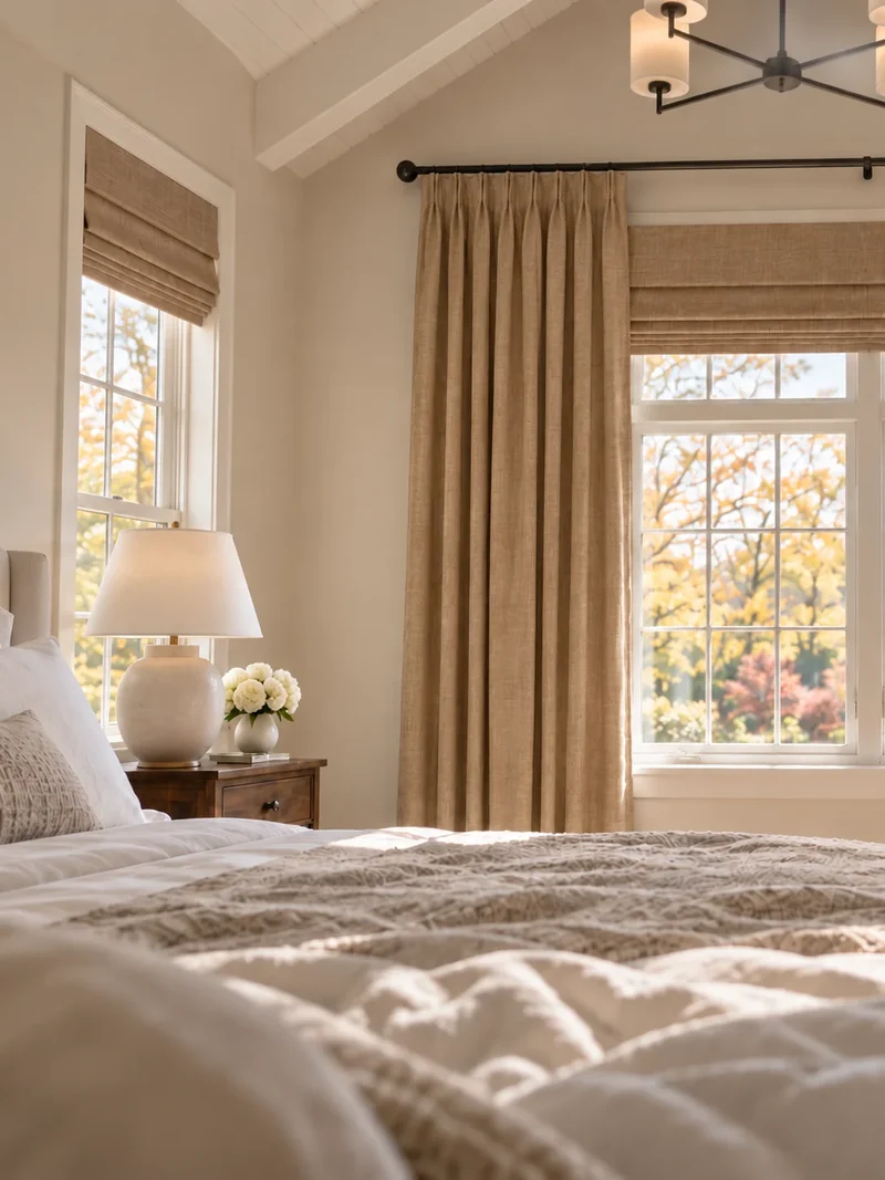 Victoria 4 Layers OEKO Heavyweight Soundproof Thermal 100% Blackout Linen Custom Curtain