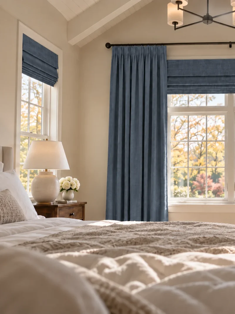 Victoria 4 Layers OEKO Heavyweight Soundproof Thermal 100% Blackout Linen Custom Curtain