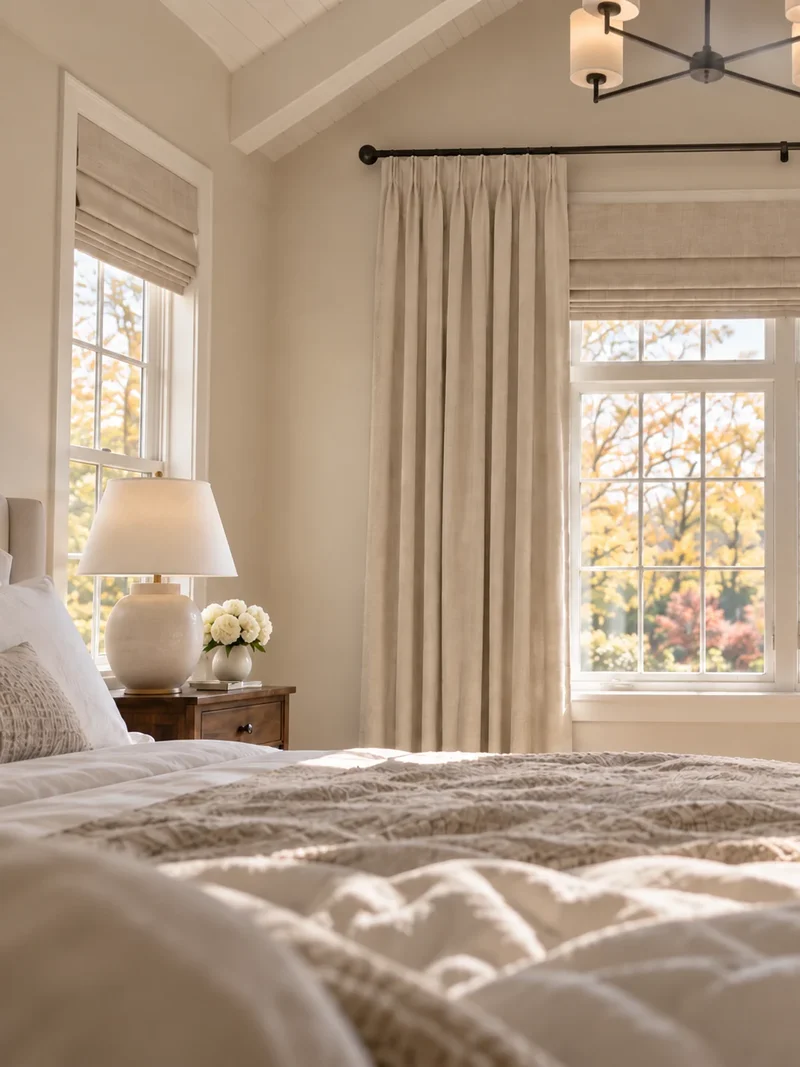 Victoria 4 Layers OEKO Heavyweight Soundproof Thermal 100% Blackout Linen Custom Curtain