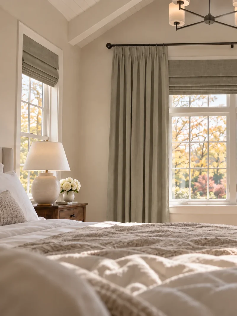 Victoria 4 Layers OEKO Heavyweight Soundproof Thermal 100% Blackout Linen Custom Curtain
