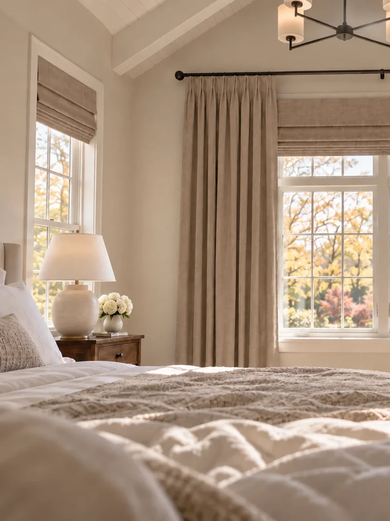 Victoria 4 Layers OEKO Heavyweight Soundproof Thermal 100% Blackout Linen Custom Curtain