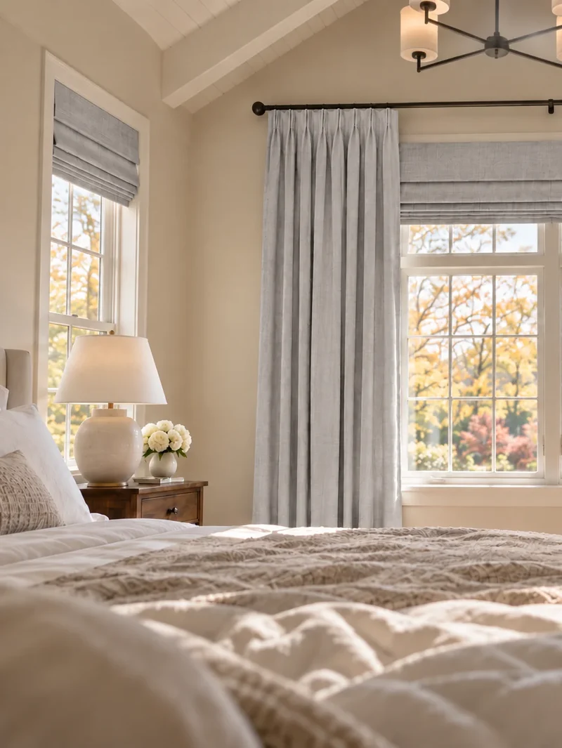 Victoria 4 Layers OEKO Heavyweight Soundproof Thermal 100% Blackout Linen Custom Curtain