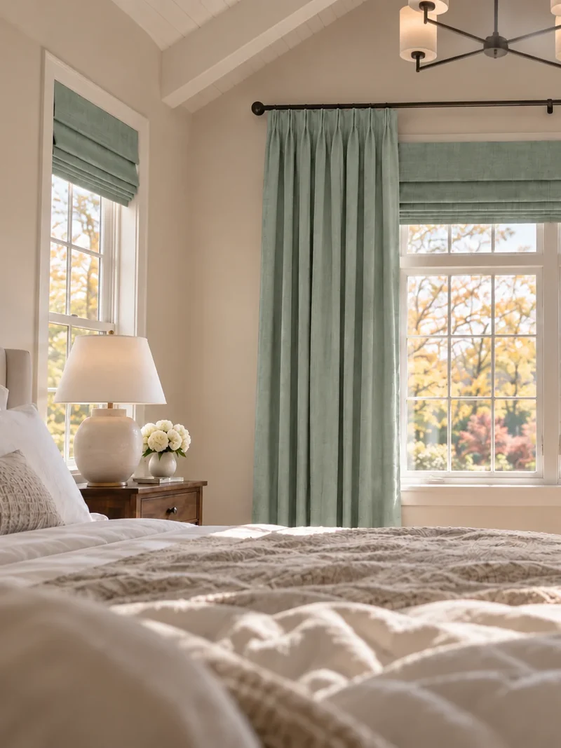 Victoria 4 Layers OEKO Heavyweight Soundproof Thermal 100% Blackout Linen Custom Curtain