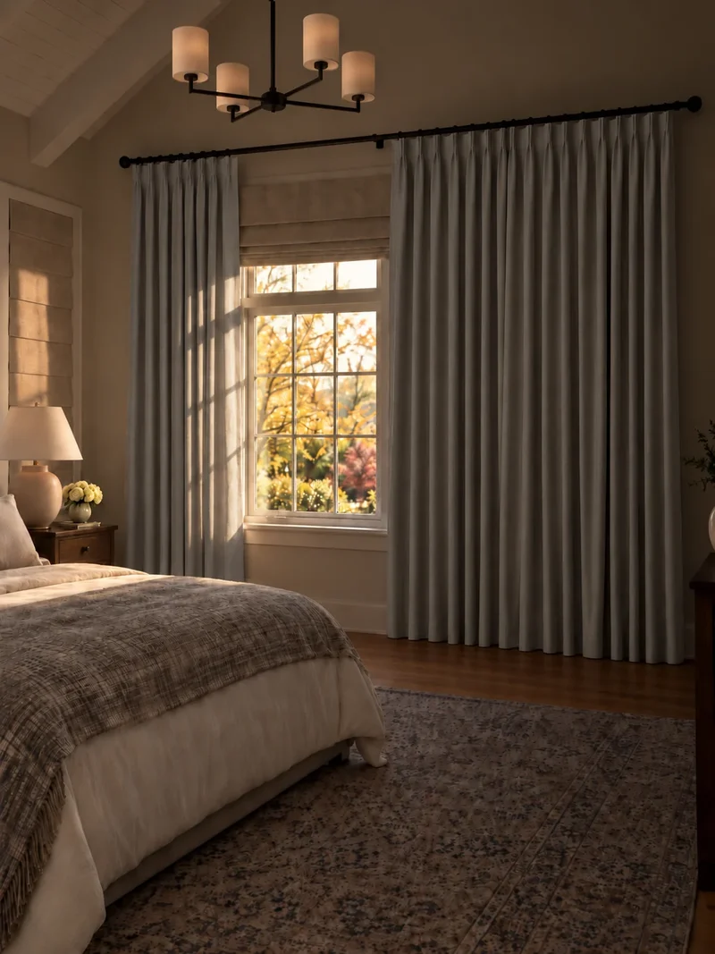 Victoria 4 Layers OEKO Heavyweight Soundproof Thermal 100% Blackout Linen Custom Curtain