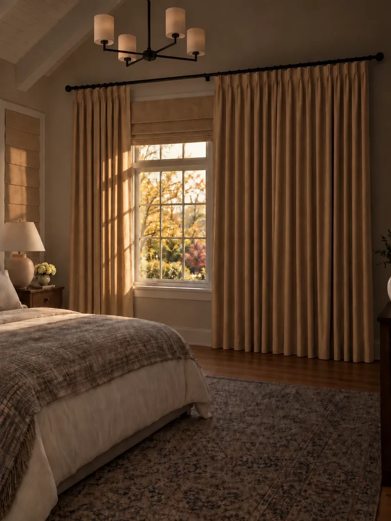 Victoria 4 Layers OEKO Heavyweight Soundproof Thermal 100% Blackout Linen Custom Curtain