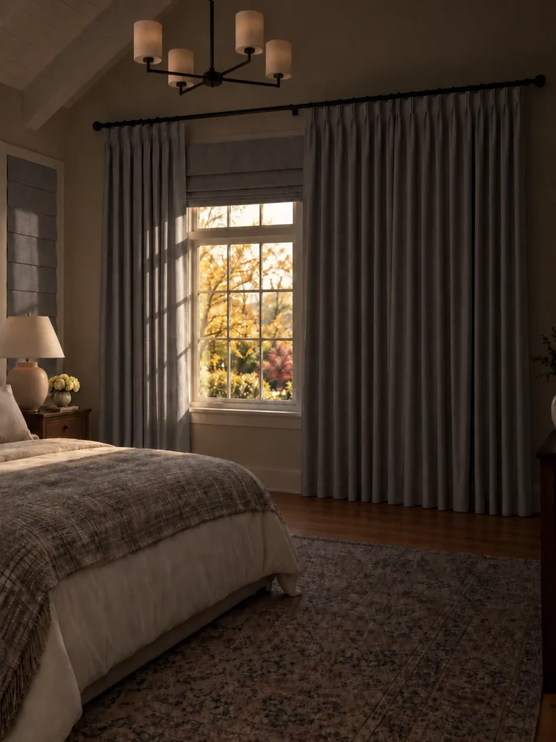 Victoria 4 Layers OEKO Heavyweight Soundproof Thermal 100% Blackout Linen Custom Curtain
