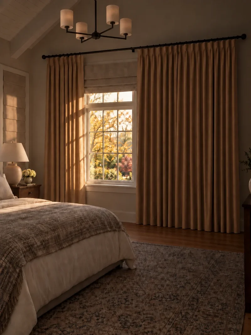 Victoria 4 Layers OEKO Heavyweight Soundproof Thermal 100% Blackout Linen Custom Curtain