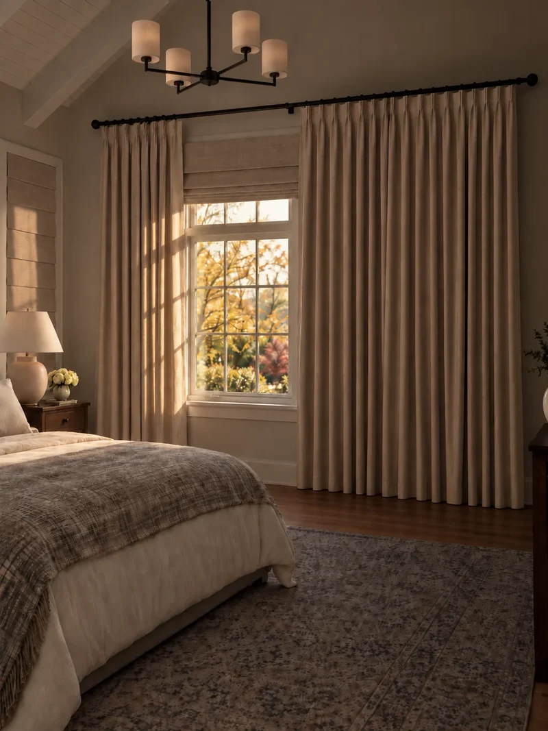 Victoria 4 Layers OEKO Heavyweight Soundproof Thermal 100% Blackout Linen Custom Curtain