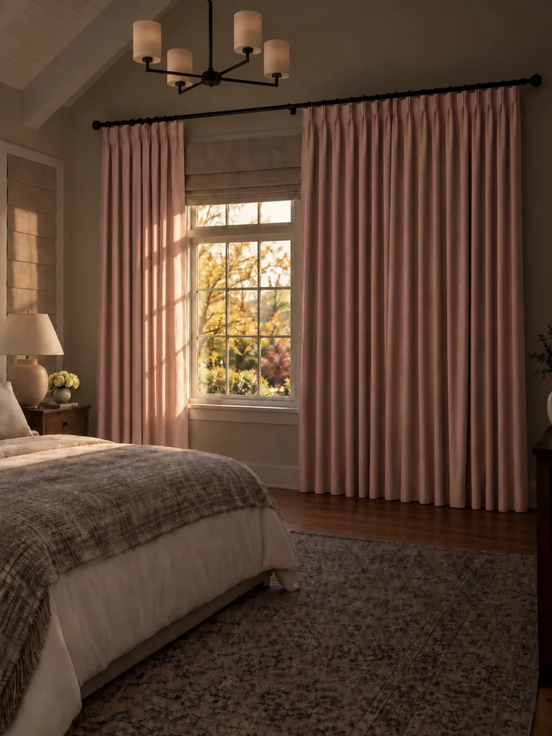 Victoria 4 Layers OEKO Heavyweight Soundproof Thermal 100% Blackout Linen Custom Curtain