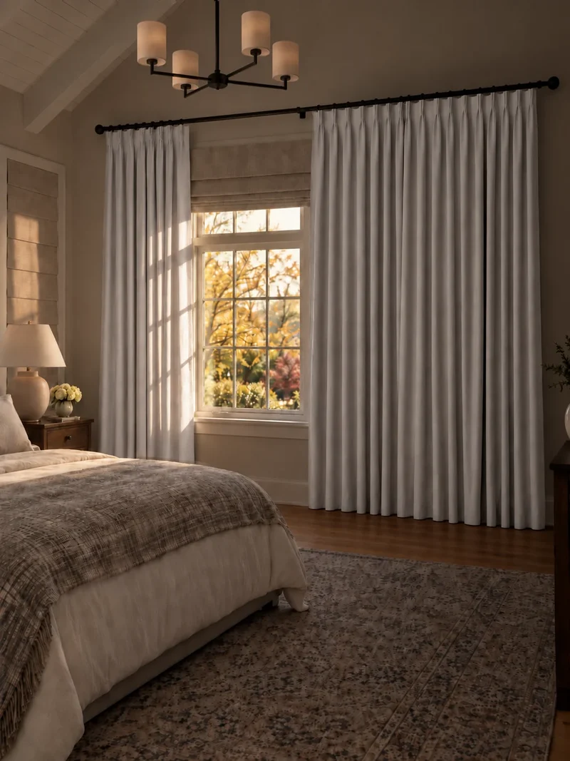 Victoria 4 Layers OEKO Heavyweight Soundproof Thermal 100% Blackout Linen Custom Curtain