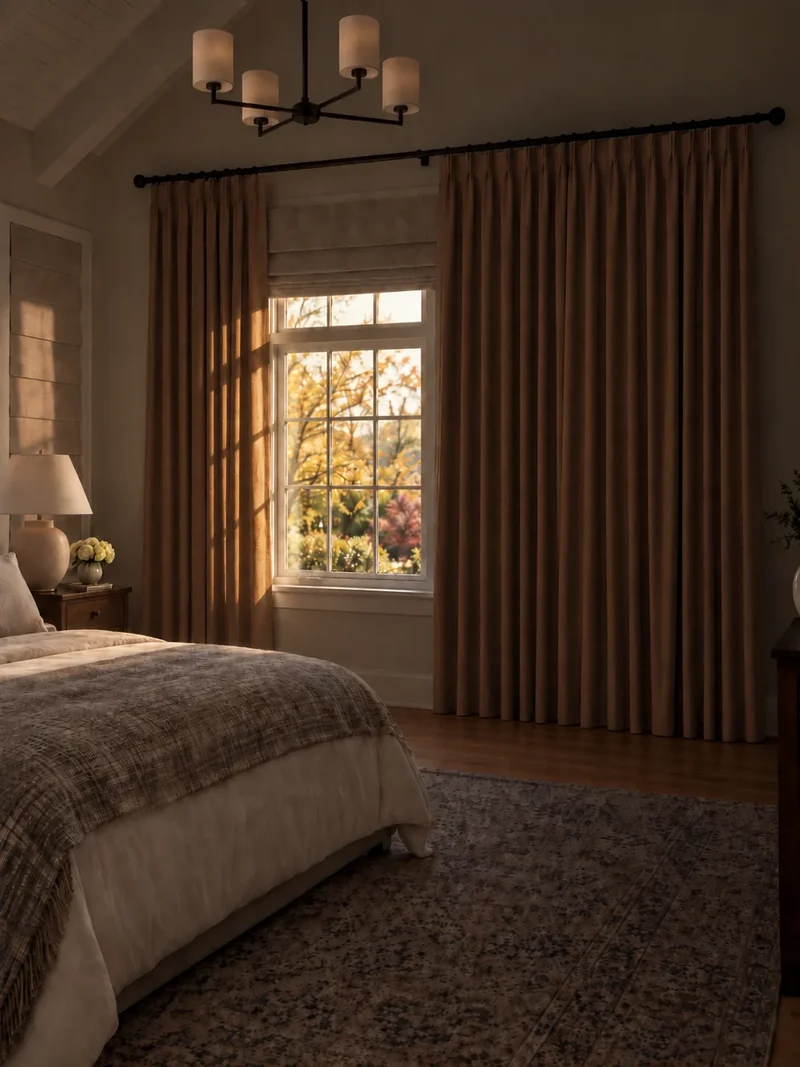 Victoria 4 Layers OEKO Heavyweight Soundproof Thermal 100% Blackout Linen Custom Curtain