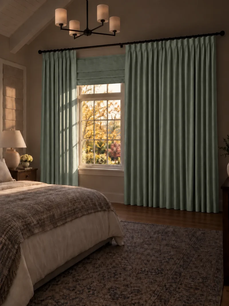 Victoria 4 Layers OEKO Heavyweight Soundproof Thermal 100% Blackout Linen Custom Curtain