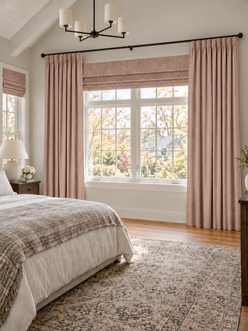 Victoria 4 Layers OEKO Heavyweight Soundproof Thermal 100% Blackout Linen Custom Curtain