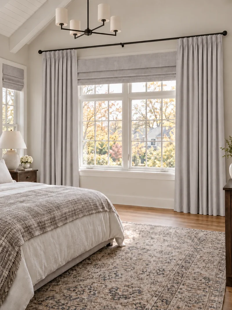 Victoria 4 Layers OEKO Heavyweight Soundproof Thermal 100% Blackout Linen Custom Curtain