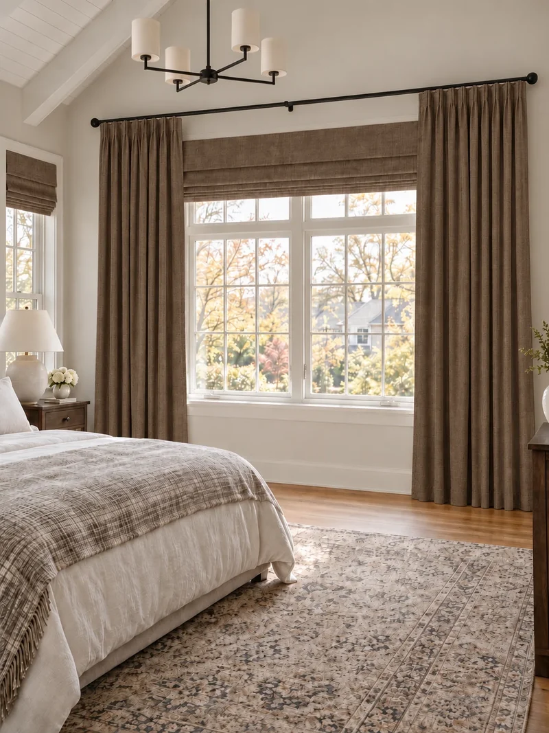 Victoria 4 Layers OEKO Heavyweight Soundproof Thermal 100% Blackout Linen Custom Curtain