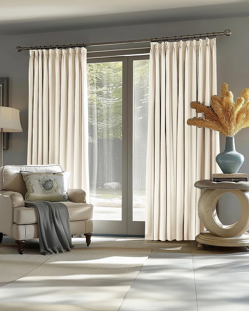 Victoria 100% Blackout OEKO Linen Look Heavyweight Custom Curtain