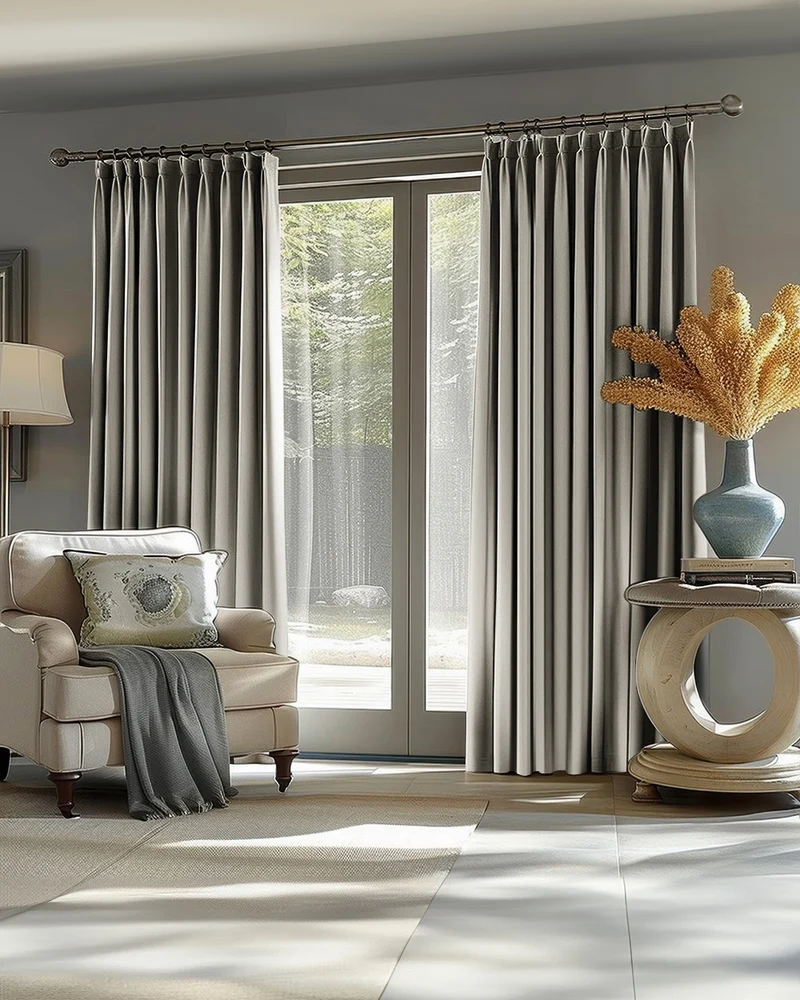Victoria 100% Blackout OEKO Linen Look Heavyweight Custom Curtain