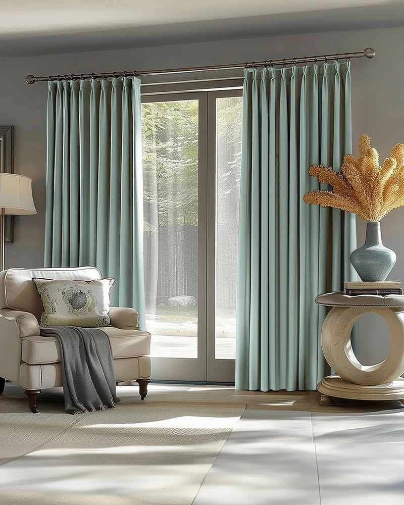 Victoria 100% Blackout OEKO Linen Look Heavyweight Custom Curtain