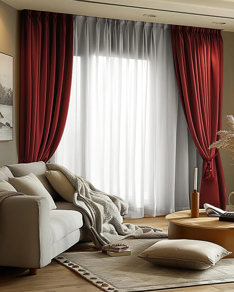 Victoria 100% Blackout OEKO Linen Look Heavyweight Custom Curtain