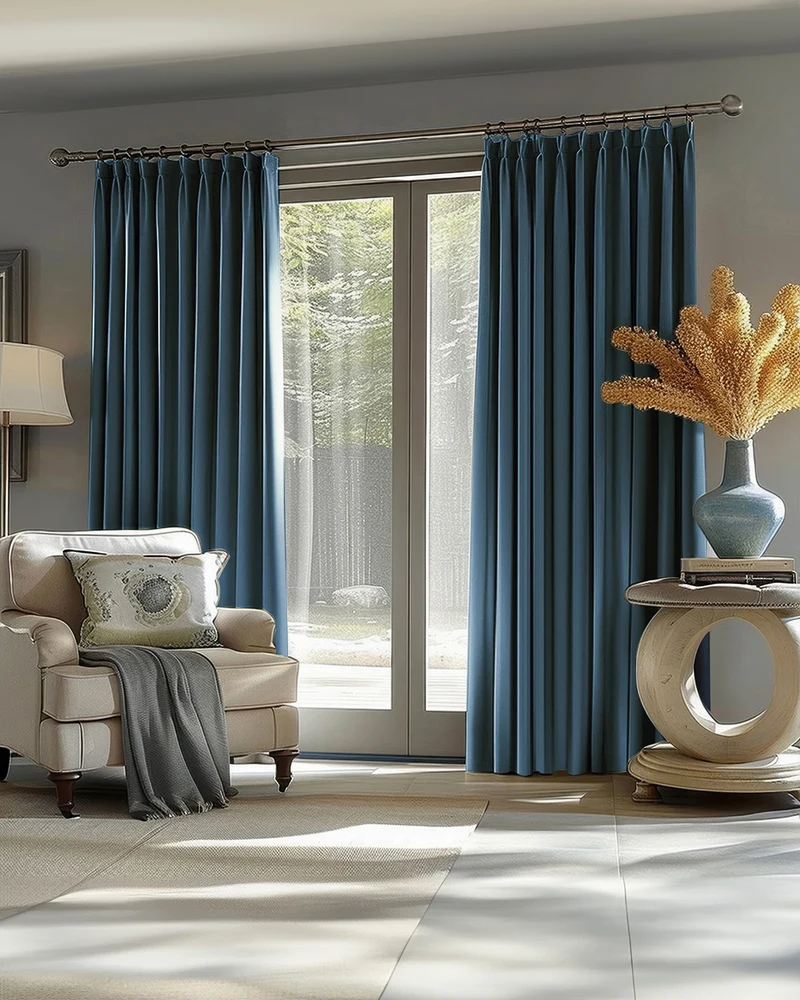 Victoria 100% Blackout OEKO Linen Look Heavyweight Custom Curtain