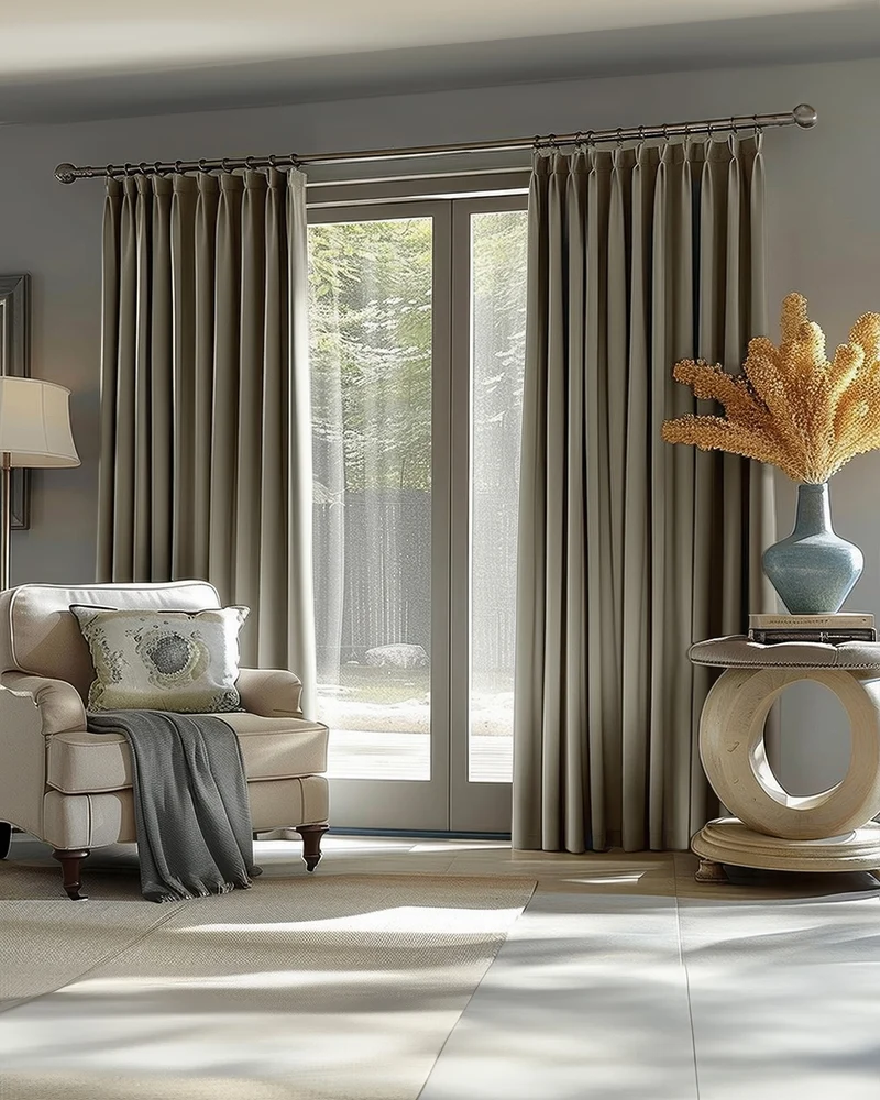 Victoria 100% Blackout OEKO Linen Look Heavyweight Custom Curtain