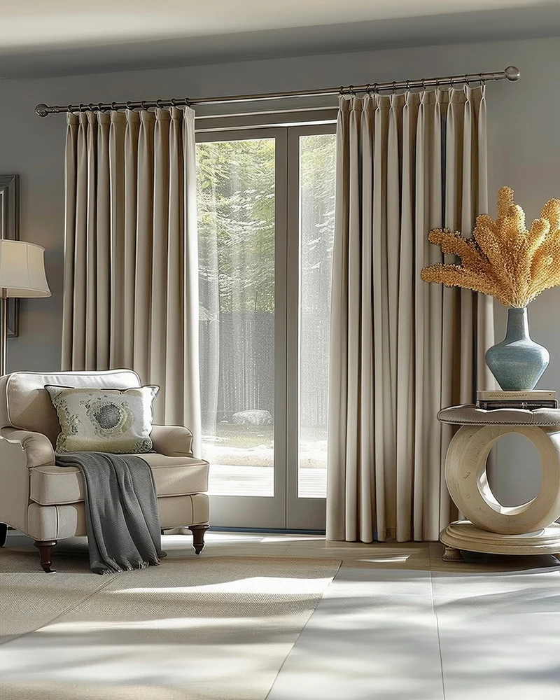 Victoria 100% Blackout OEKO Linen Look Heavyweight Custom Curtain