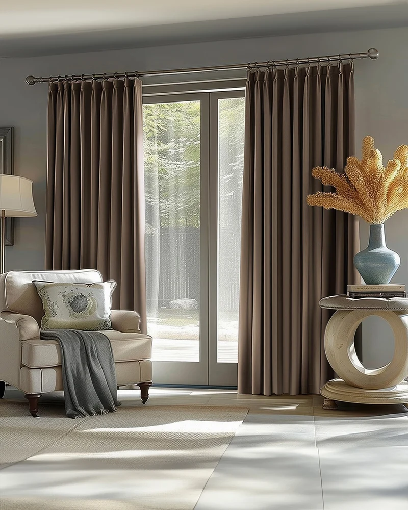 Victoria 100% Blackout OEKO Linen Look Heavyweight Custom Curtain
