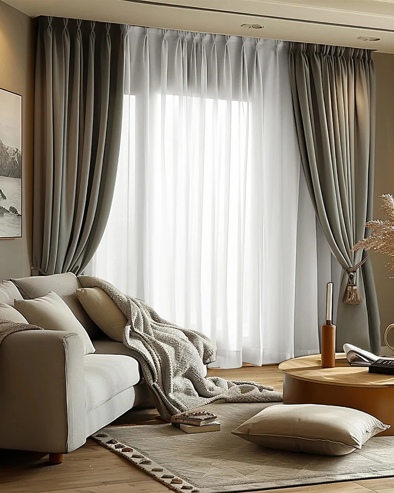 Victoria 100% Blackout OEKO Linen Look Heavyweight Custom Curtain