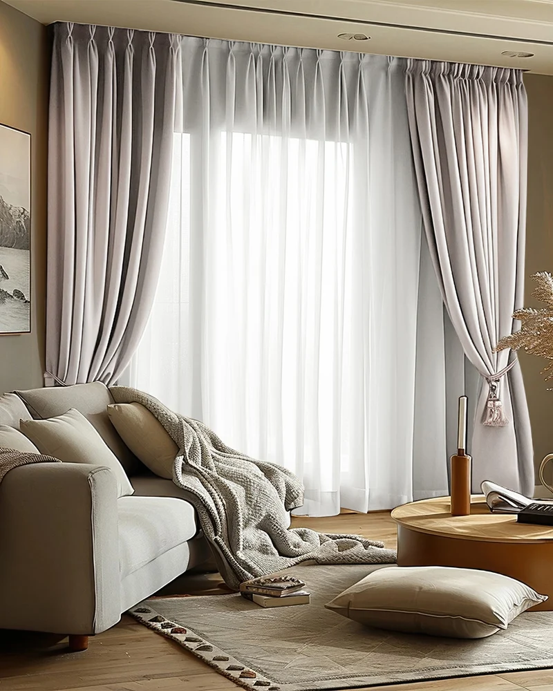 Victoria 100% Blackout OEKO Linen Look Heavyweight Custom Curtain