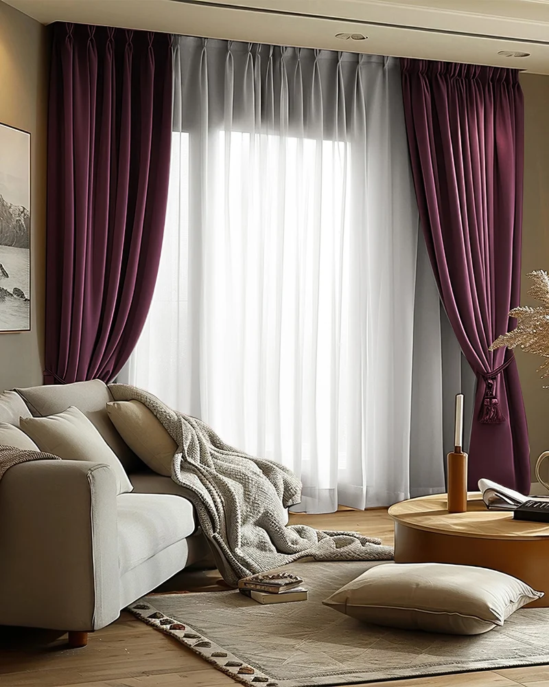 Victoria 100% Blackout OEKO Linen Look Heavyweight Custom Curtain