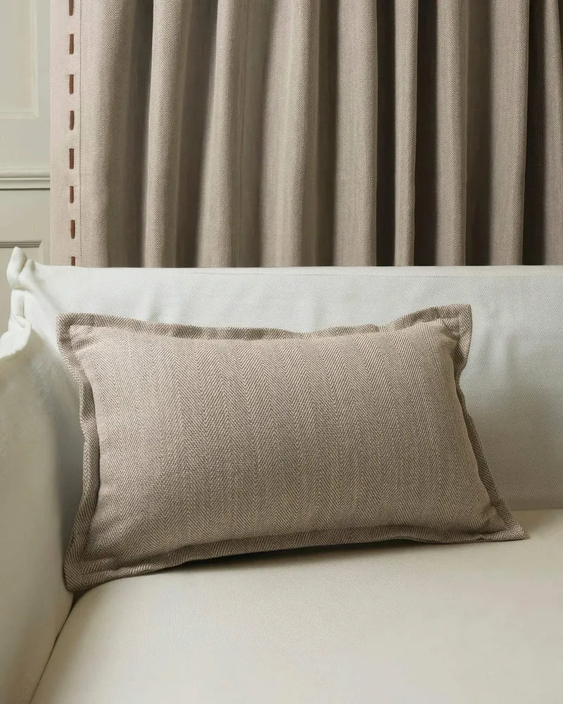 Cleo Textured Faux Leather Laced Lumbar Pillowcase