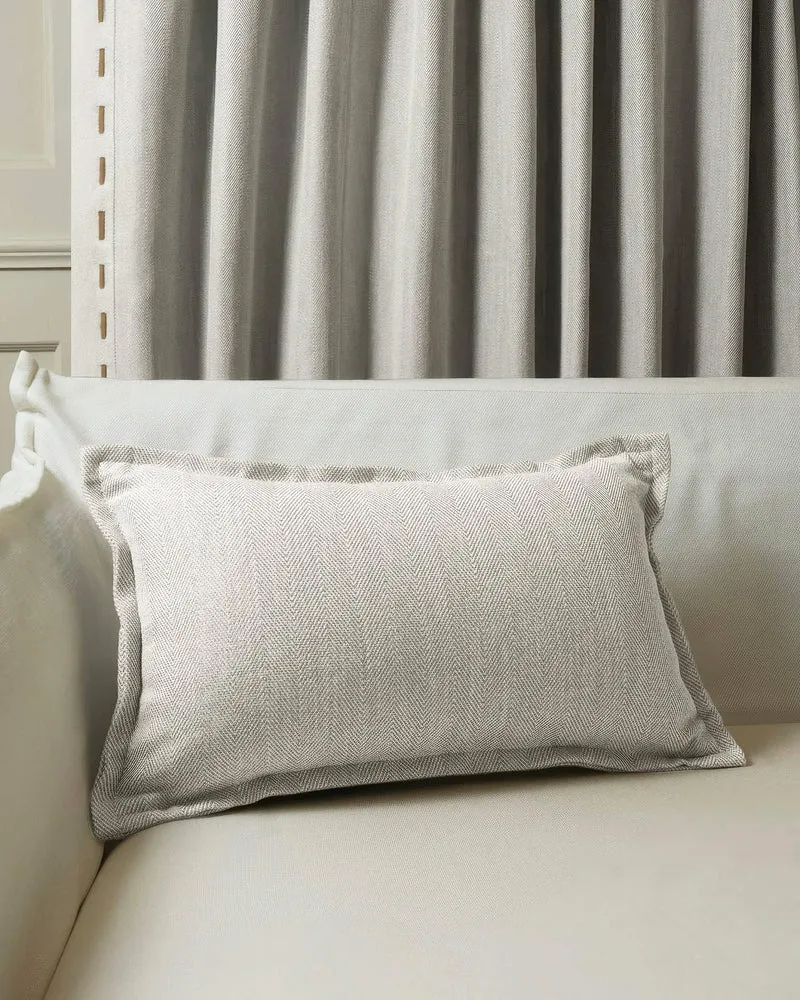 Cleo Textured Faux Leather Laced Lumbar Pillowcase