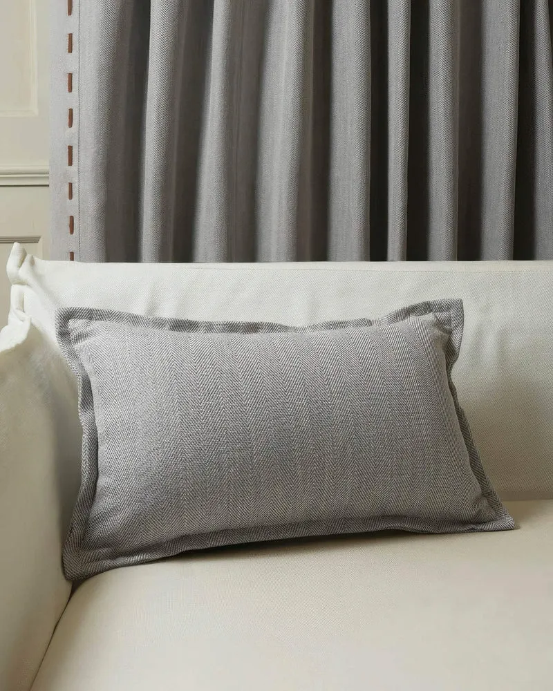 Cleo Textured Faux Leather Laced Lumbar Pillowcase
