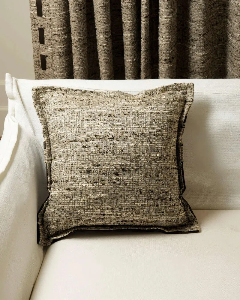 Juliette Textured Faux Leather Throw Pillowcase