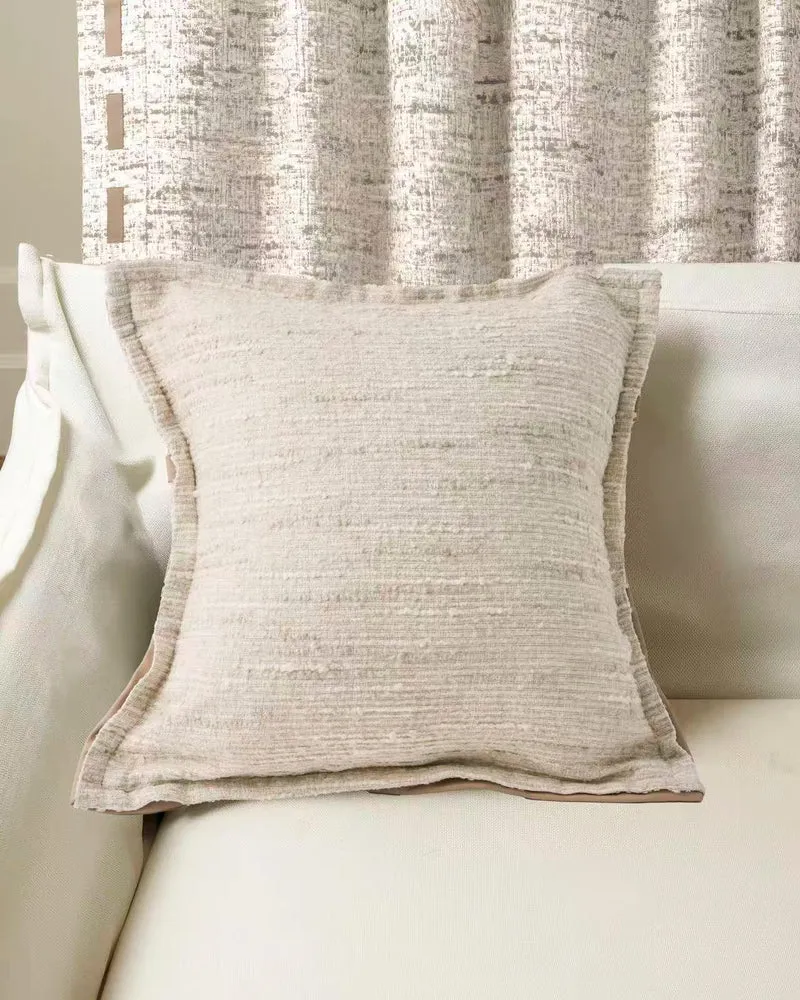 Juliette Textured Faux Leather Throw Pillowcase