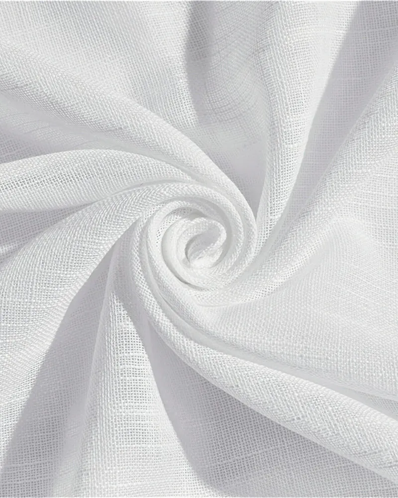 Tehreem Textured Sheer Custom Cafe Curtain