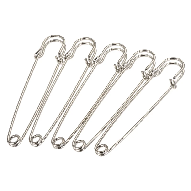 Safety Pins Large Metal Sewing Pins for Office, Home