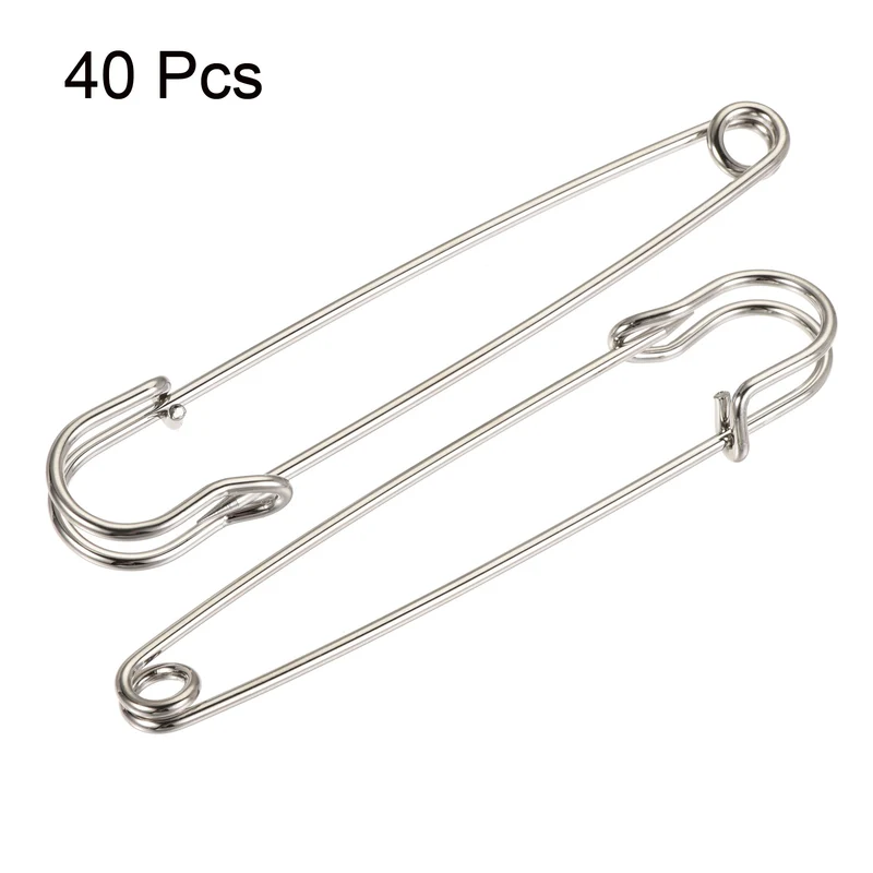 Safety Pins Large Metal Sewing Pins for Office, Home