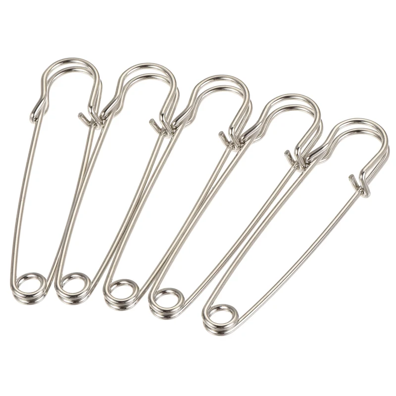 Safety Pins Large Metal Sewing Pins for Office, Home