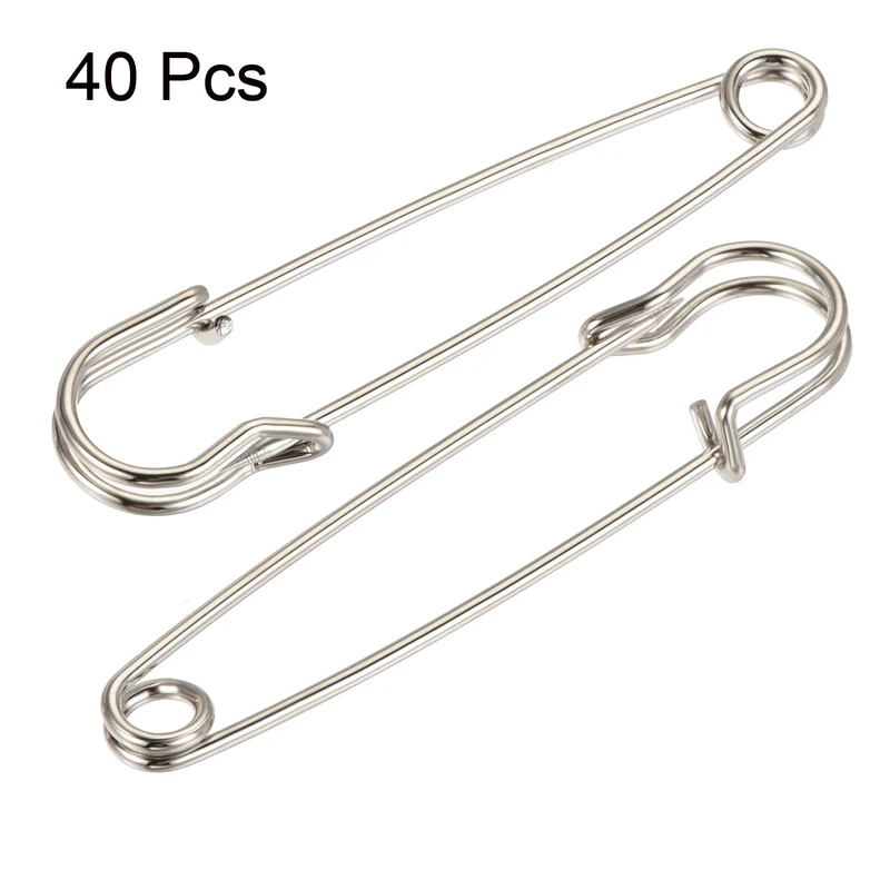 Safety Pins Large Metal Sewing Pins for Office, Home